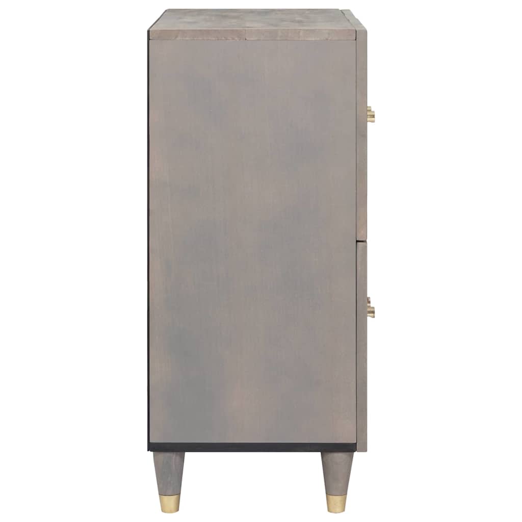 Skjenk Grå og Gull 60 x 33 x 75 cm Massiv mango tre