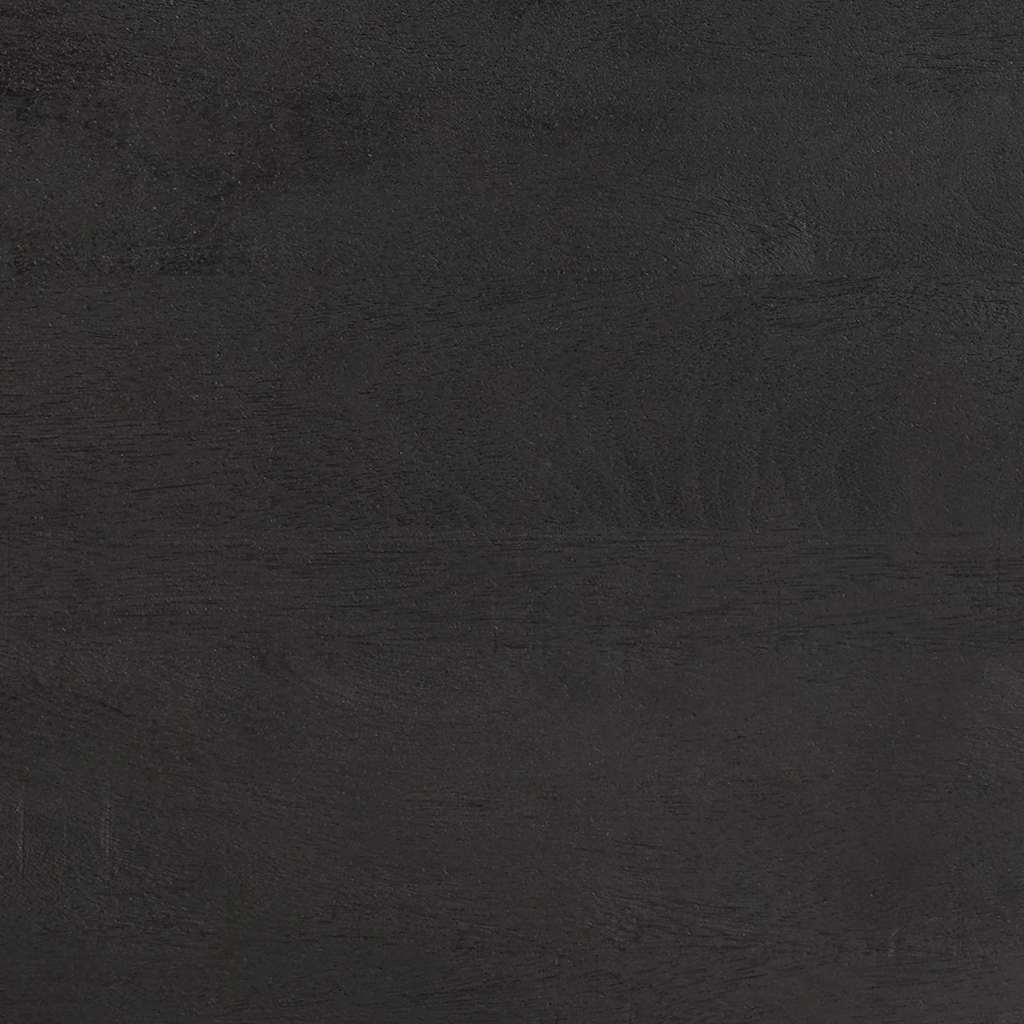 Skjenk Svart med hylle 80 x 33 x 75 cm Massiv mango tre