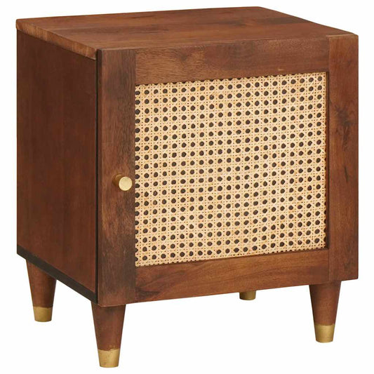 Nattbord Sengbord Tre 40 x 33.5 x 46 cm Solid mango Tre og