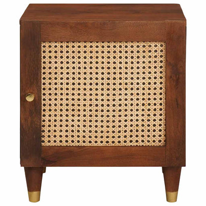 Nattbord Sengbord Tre 40 x 33.5 x 46 cm Solid mango Tre og