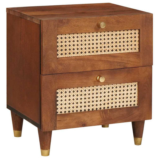 Nattbord Sengbord Tre 40 x 33.5 x 46 cm Solid mango Tre og