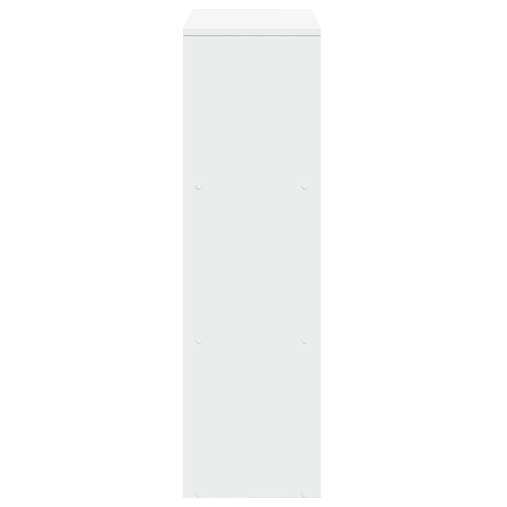 Romdeler bokhylle 3 etasjer hvit 99x29x99 cm konstruert tre
