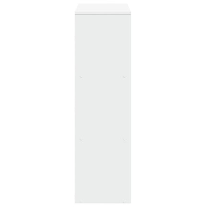 Romdeler bokhylle 3 etasjer hvit 99x29x99 cm konstruert tre