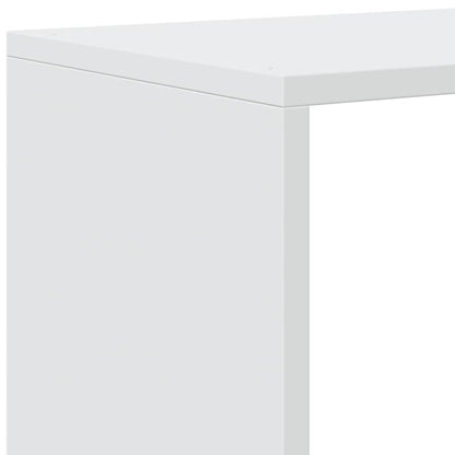 Romdeler bokhylle 3 etasjer hvit 99x29x99 cm konstruert tre