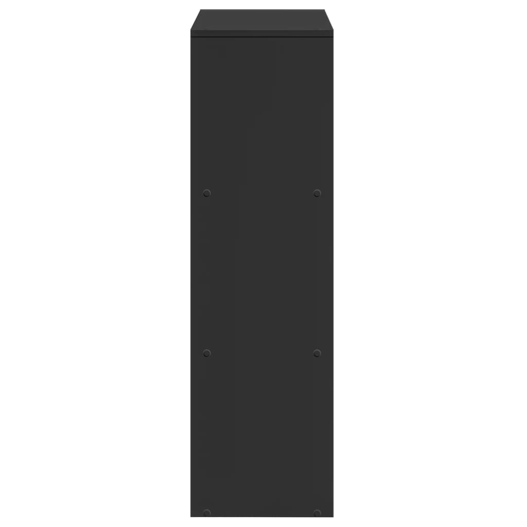 Bokhylle Svart 3 etasjer 99x29x99 cm