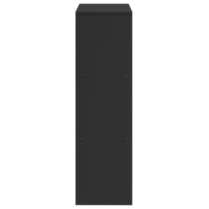 Bokhylle Svart 3 etasjer 99x29x99 cm