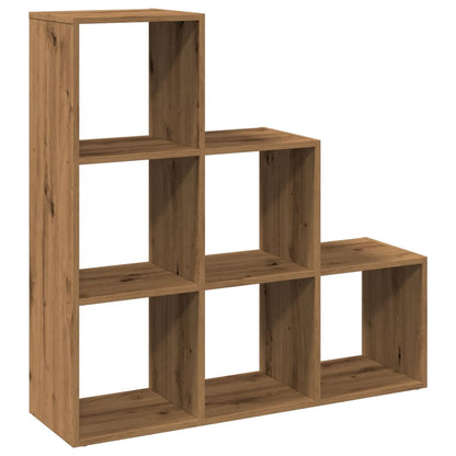Romdeler bokhylle 3 lag artisan eik 99x29x99 cm konstruert tre