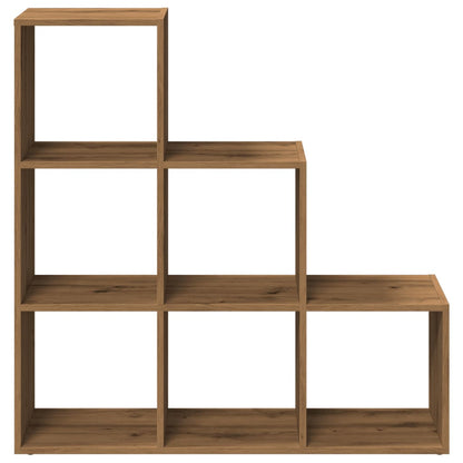 Romdeler bokhylle 3 lag artisan eik 99x29x99 cm konstruert tre