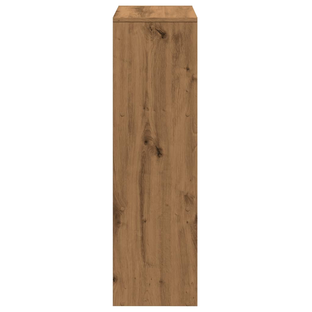 Romdeler bokhylle 3 lag artisan eik 99x29x99 cm konstruert tre