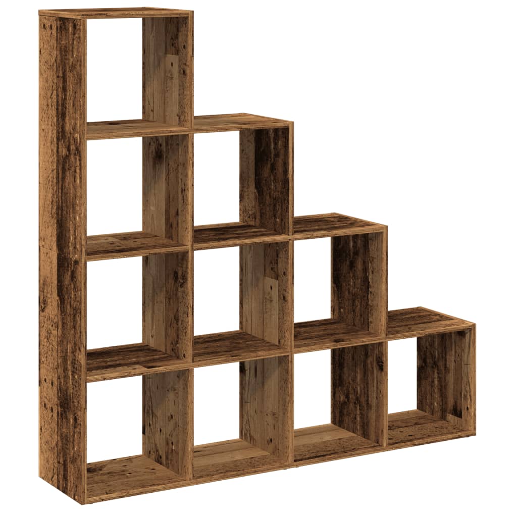 Bokhylle Gammelt Tre 4 etasjer 131,5x29x131,5 cm