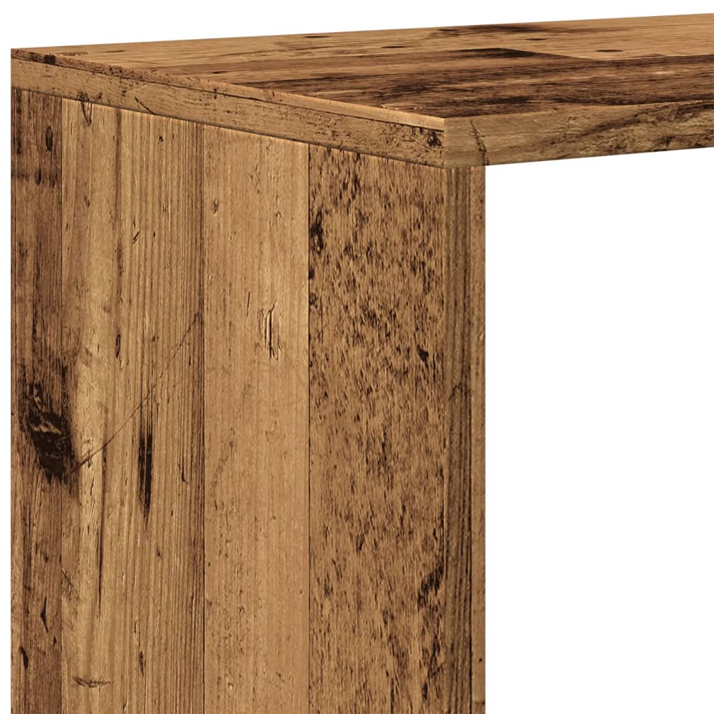 Bokhylle Gammelt Tre 4 etasjer 131,5x29x131,5 cm