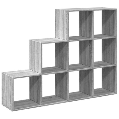 Bokhylle Sonoma Grå 3 etasjer 137,5x29x103,5 cm