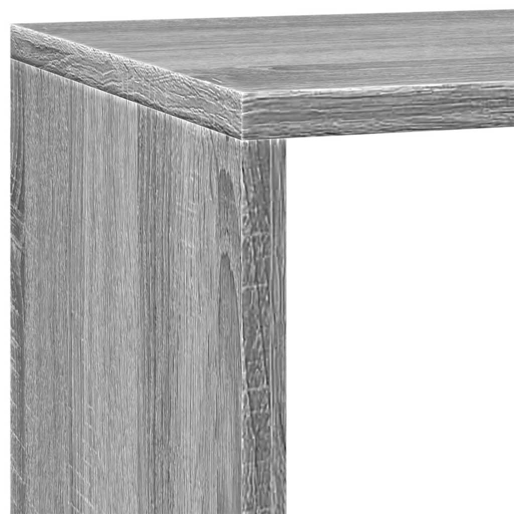 Bokhylle Sonoma Grå 3 etasjer 137,5x29x103,5 cm