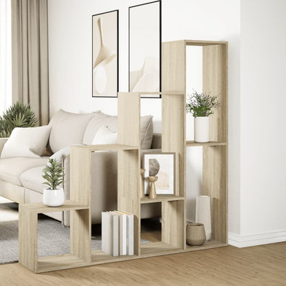 Bokhylle Sonoma Eik 4 etasjer 143,5x29x143,5 cm