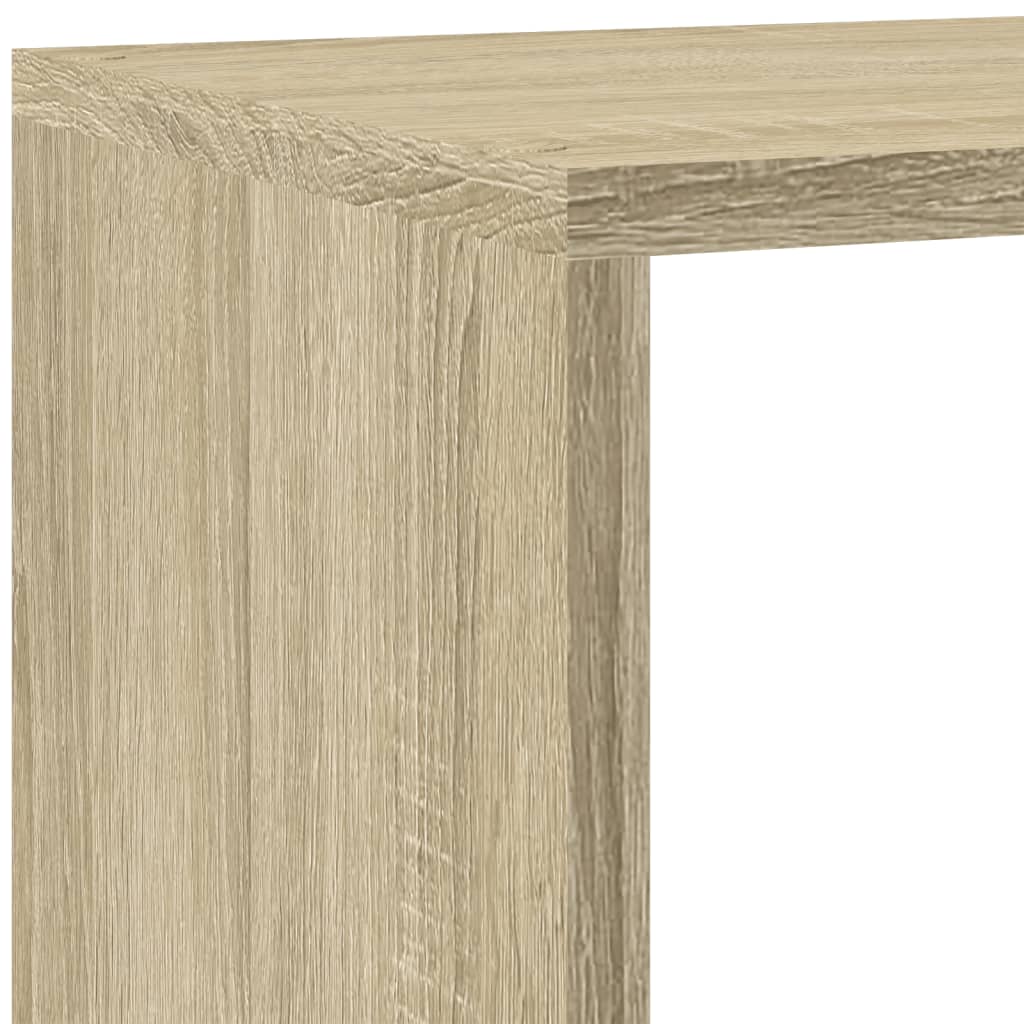 Bokhylle Sonoma Eik 4 etasjer 143,5x29x143,5 cm