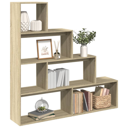 Bokhylle Sonoma Eik 4 etasjer 143,5x29x143,5 cm