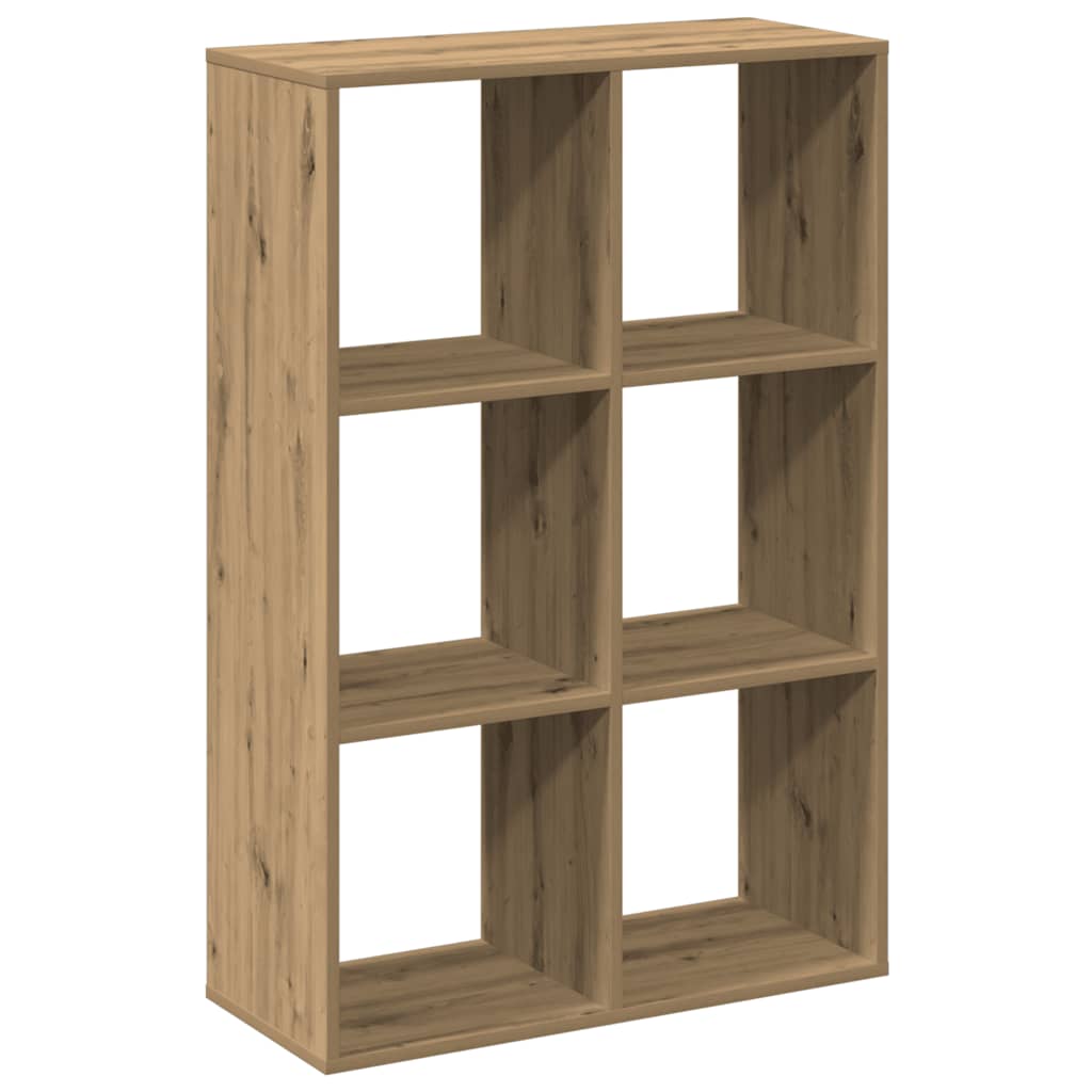 Romdeler bokhylle artisan eik 69,5x29x103,5 cm konstruert tre