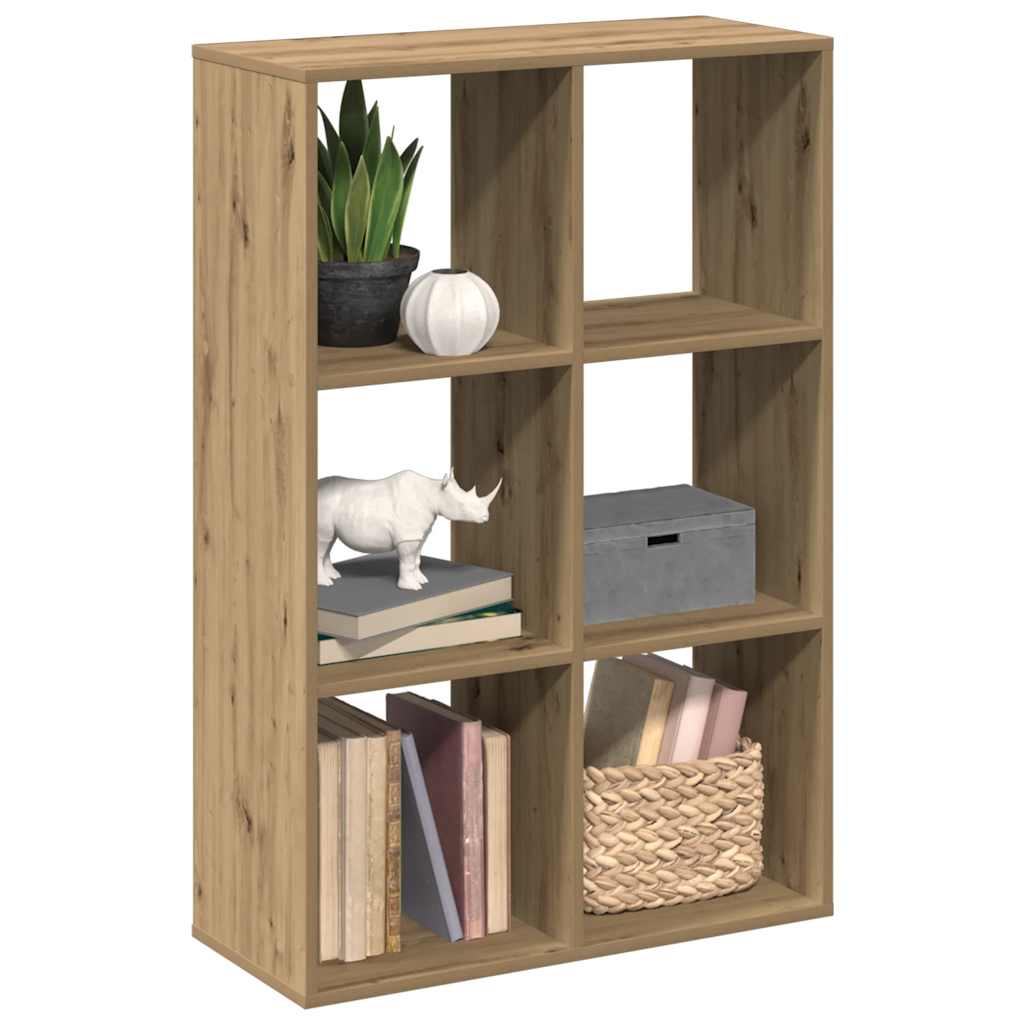 Romdeler bokhylle artisan eik 69,5x29x103,5 cm konstruert tre