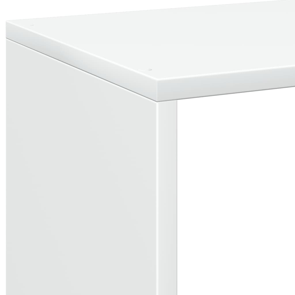 Bokhylle Hvit Romdeler 69,5x29x137,5 cm