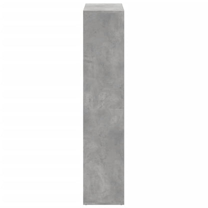 Bokhylle Betonggrå 69,5x29x137,5 cm
