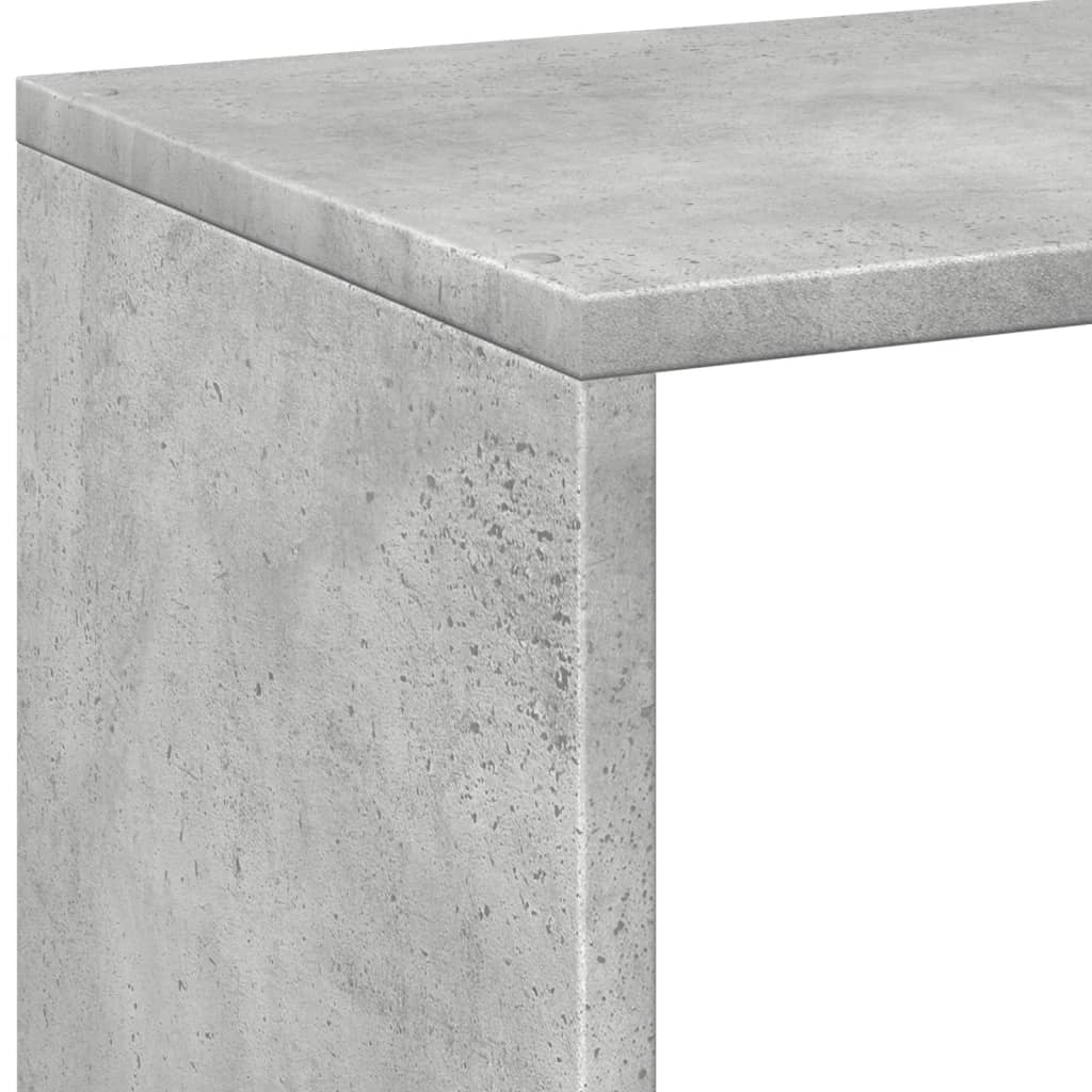 Bokhylle Betonggrå 69,5x29x137,5 cm