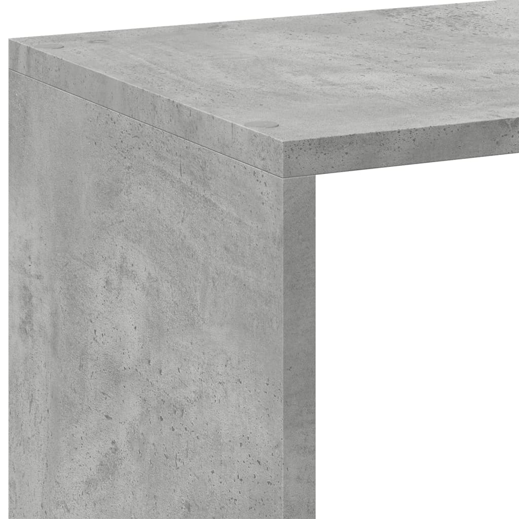 Bokhylle Betonggrå102x29x103,5 cm