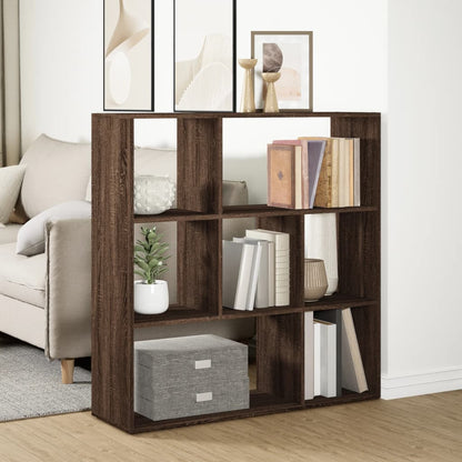 Bokhylle Brun Eik Romdeler 102x29x103,5 cm