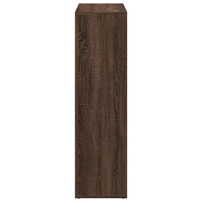 Bokhylle Brun Eik Romdeler 102x29x103,5 cm
