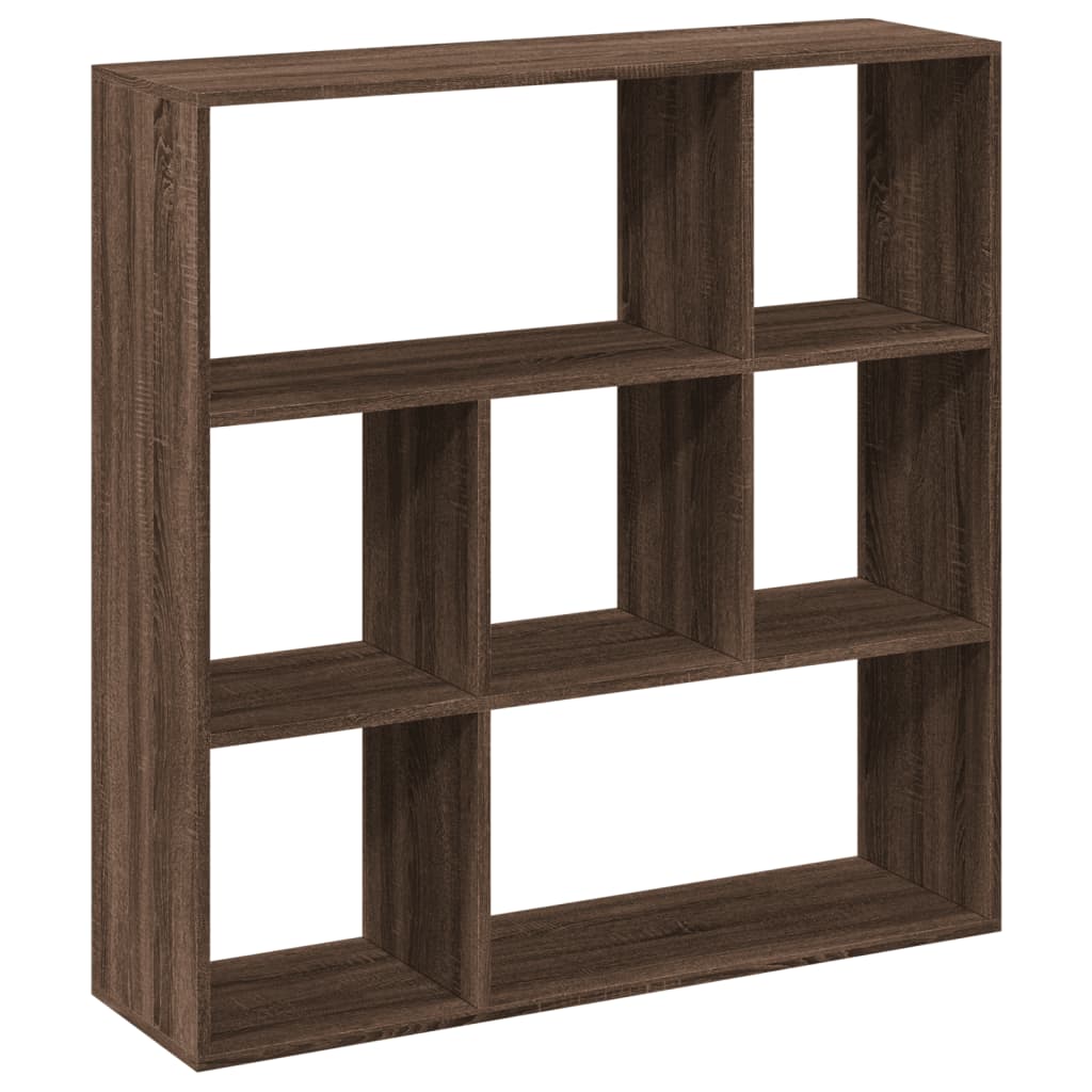 Bokhylle Brun Eik Romdeler 102x29x103,5 cm
