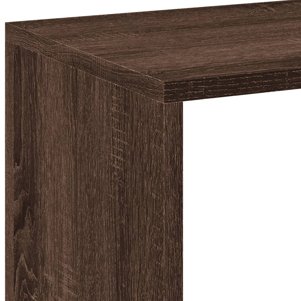 Bokhylle Brun Eik Romdeler 102x29x103,5 cm