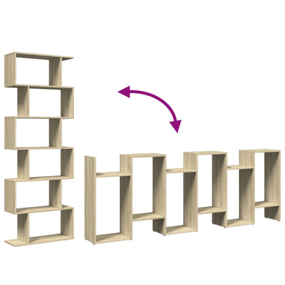 Bokhylle Sonoma Eik 6 lag 70x24x193 cm