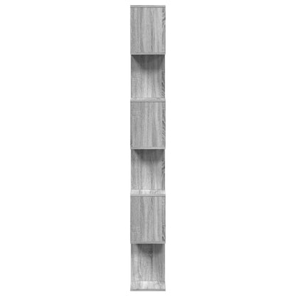 Bokhylle Sonoma Grå 6 lag 70x24x193 cm