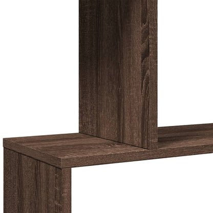 Bokhylle Brun Eik Romdeler 6 lag 70x24x193 cm