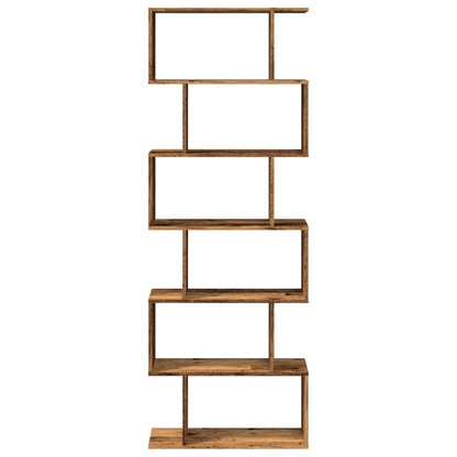 Bokhylle Gammelt Tre 6 lag 70x24x193 cm