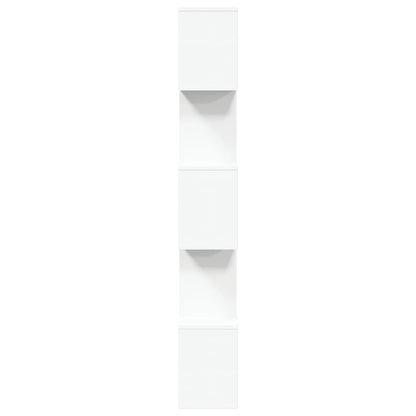 Bokhylle Hvit 5 etasjer 70x24x161 cm