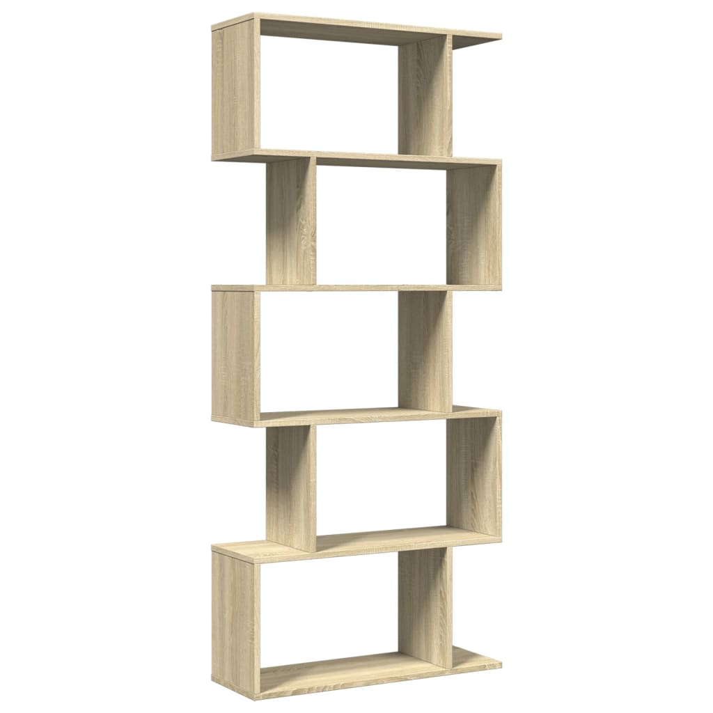 Bokhylle Sonoma Eik 5 lag 70x24x161 cm