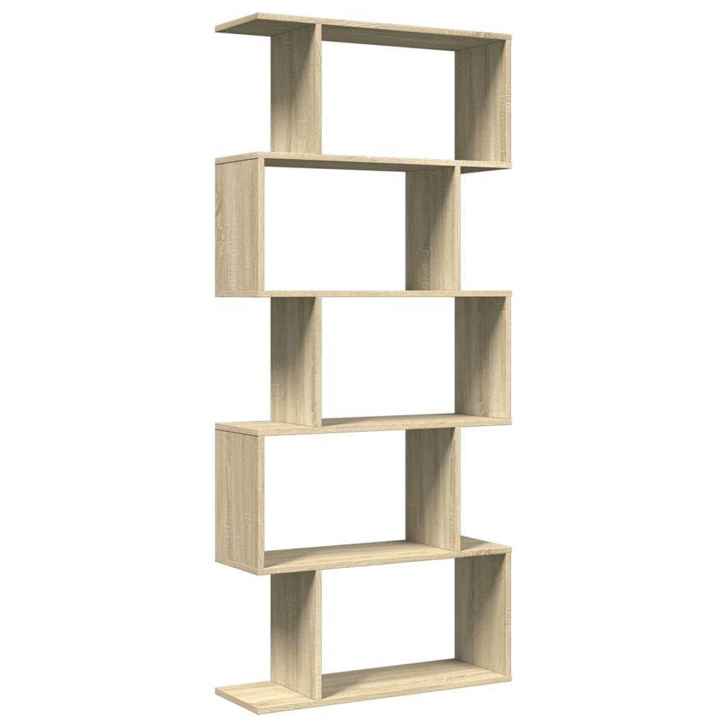 Bokhylle Sonoma Eik 5 lag 70x24x161 cm