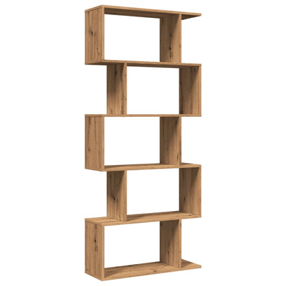 Bokhylle Brun Romdeler 5 lag 70x24x161 cm