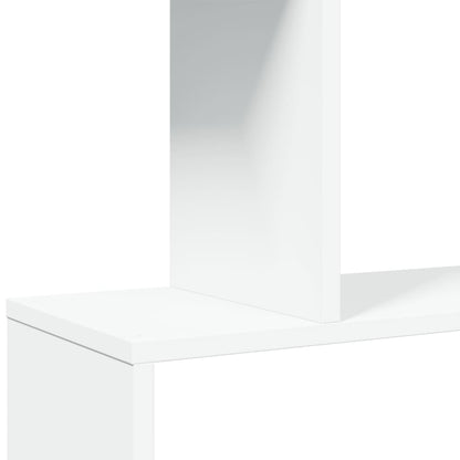 Bokhylle Hvit 4 etasjer 70x24x129 cm