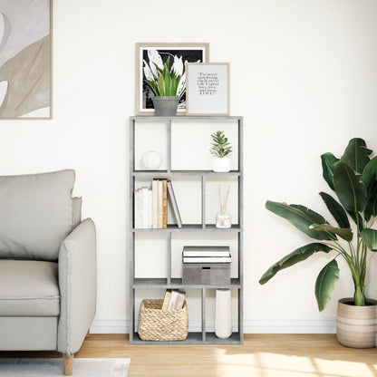 Bokhylle Betonggrå 60x20x120 cm