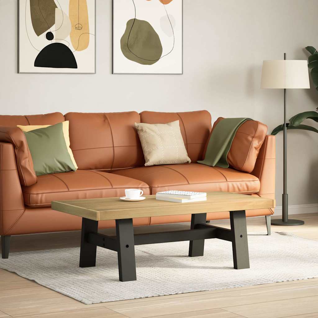 Salongbord Sofabord Tre heltre furu NOAIN A-formede ben 120x60x40 cm