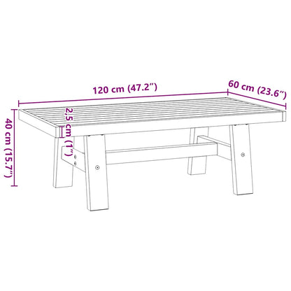 Salongbord Sofabord Tre heltre furu NOAIN A-formede ben 120x60x40 cm