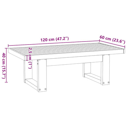 Salongbord Sofabord Tre heltre furu NOAIN U-formede ben 120x60x40 cm