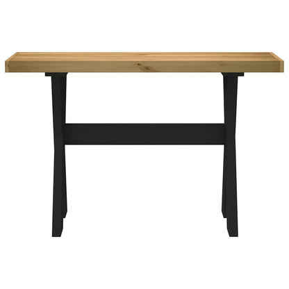 Avlastningsbord Konsollbord DIV. NOAIN X-formede ben 120x30x75 cm heltre furu