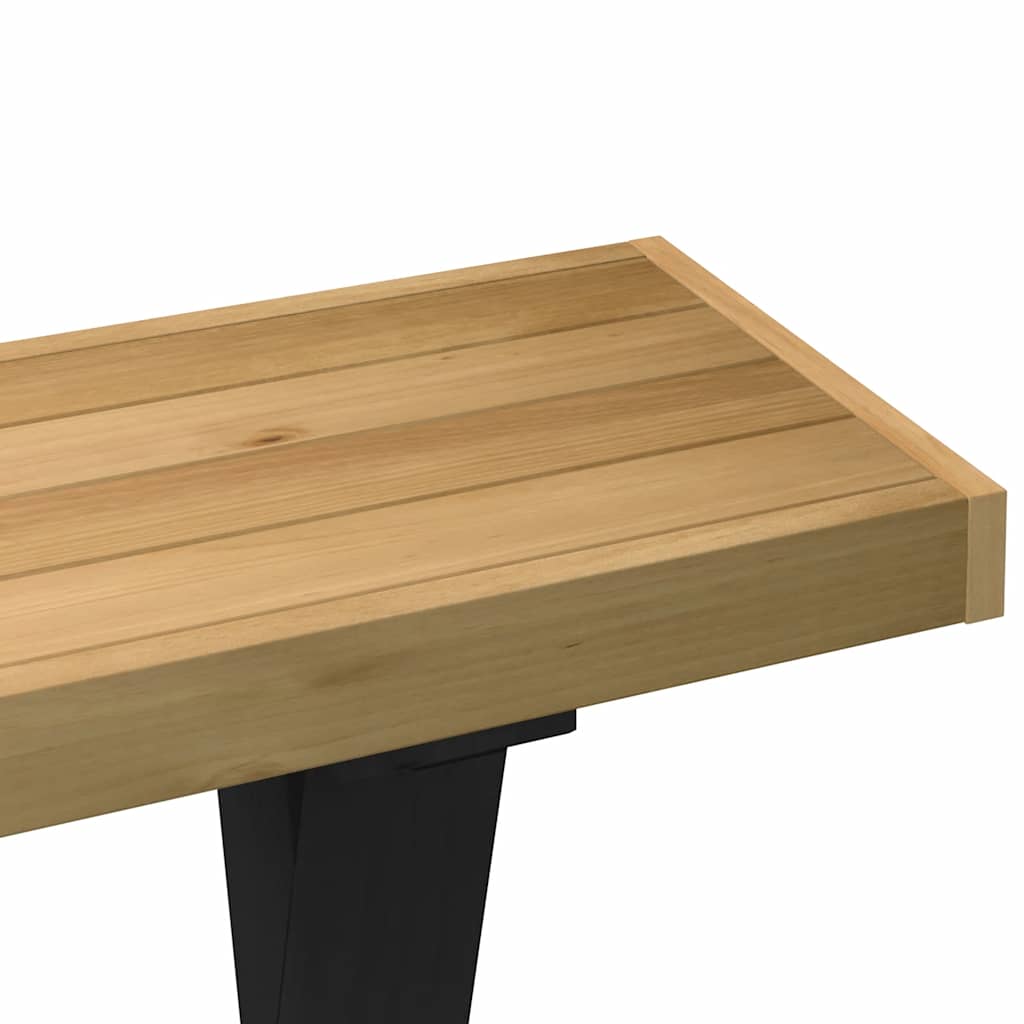 Avlastningsbord konsollbord DIV. NOAIN X-formede ben 120x30x75 cm heltre furu
