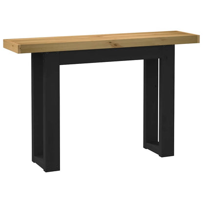 Avlastningsbord Konsollbord DIV. NOAIN U-formede ben 120x30x75 cm heltre furu