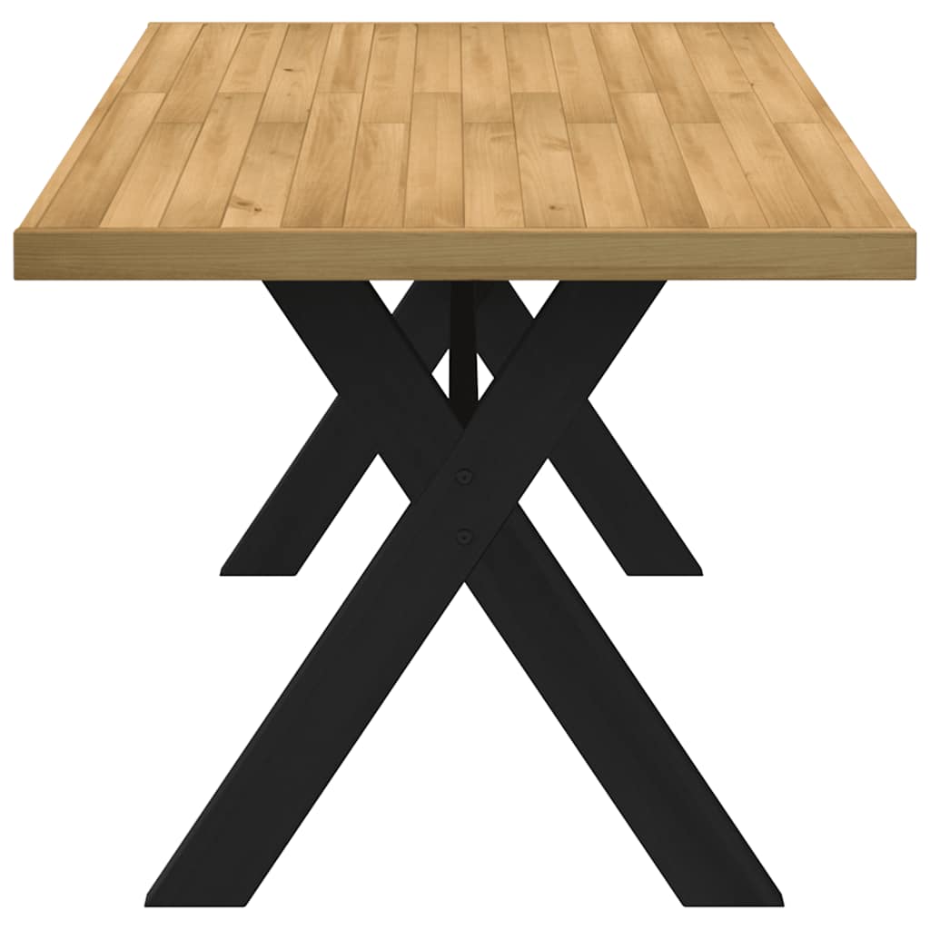Spisebord Kjøkkenbord NOAIN X-formede ben 160x90x75 cm heltre furu