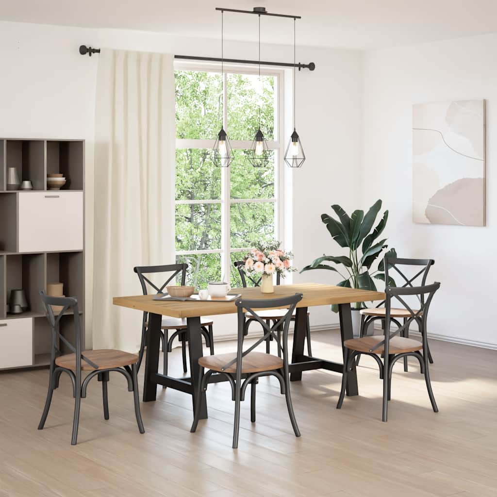 Spisebord Kjøkkenbord NOAIN A-formede ben 180x90x75 cm heltre furu