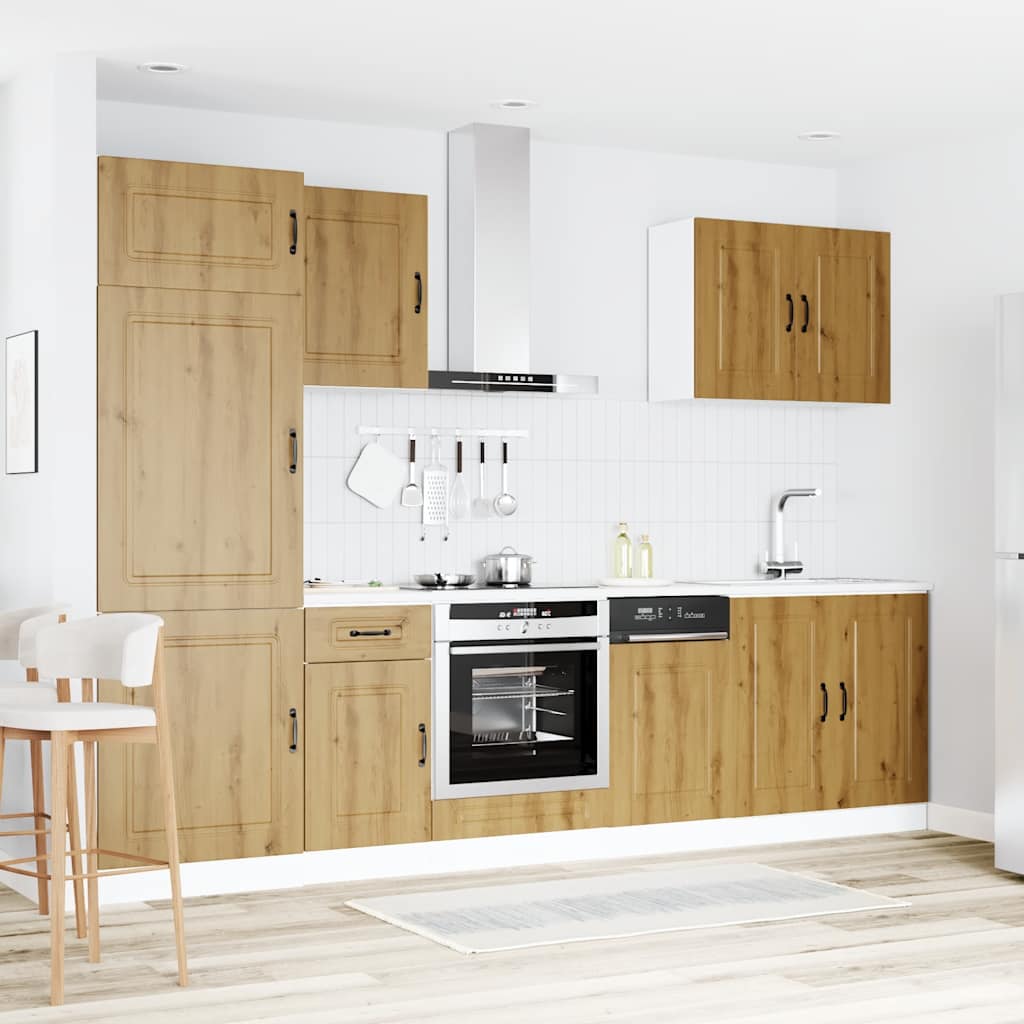 Kjøkkeninnredning Kjøkkenskapsett Kalmar Artisan Eik 07 deler