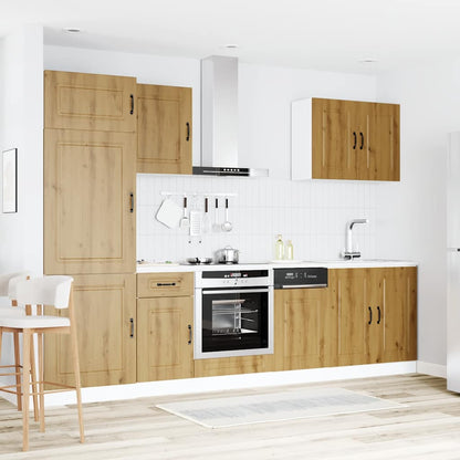 Kjøkkeninnredning Kjøkkenskapsett Kalmar Artisan Eik 07 deler